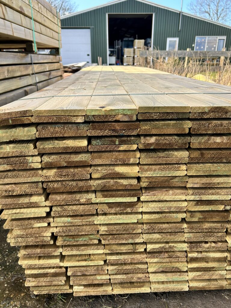 Geimpregneerde schuttingplanken 16×140 mm
