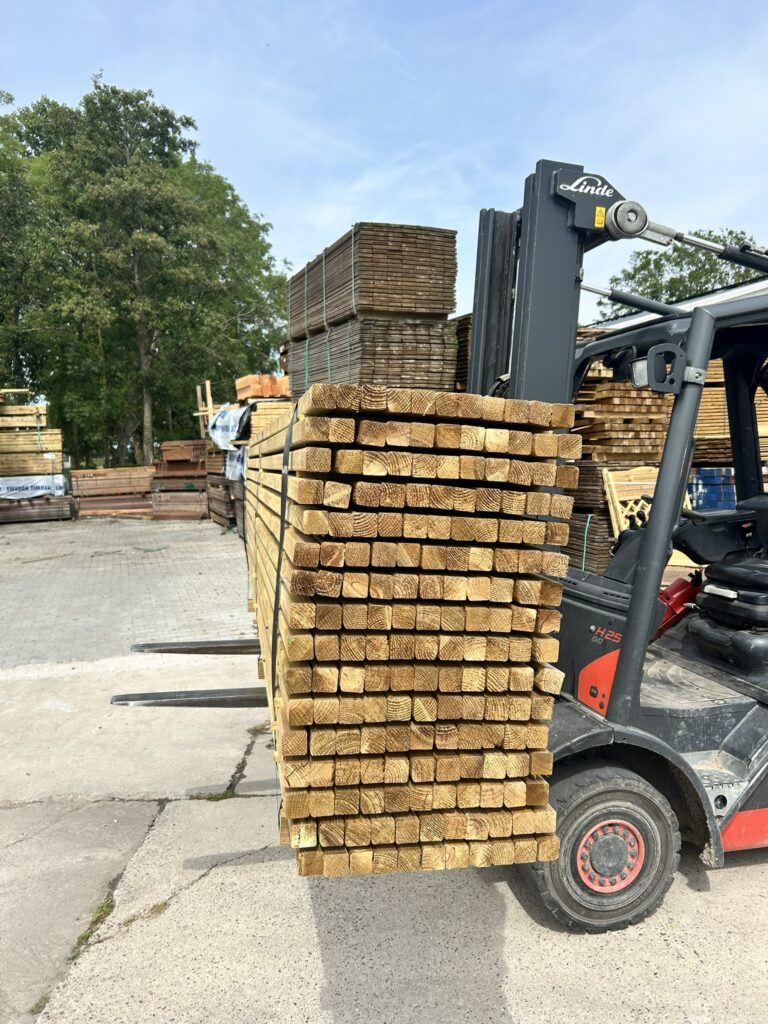 Geimpregneerd 45×45 mm geschaafd
